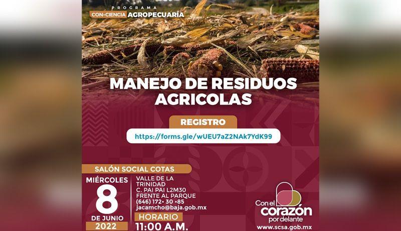 Invita Secampo a curso de manejo de residuos agrícolas - Uniradio Informa