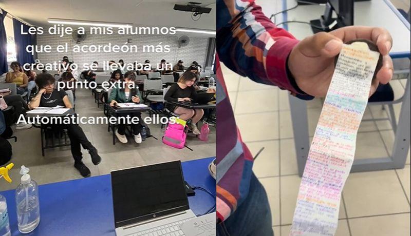 Alumnos realizan acordeones creativos y el mejor se lleva punto extra -  Uniradio Informa