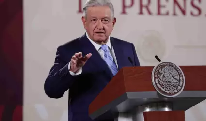 Andrs Manuel Lpez Obrador durante su conferencia matutina