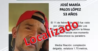 Hombre localizado