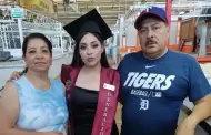 Joven graduada presume foto con sus padres en el mercado de Saltillo y se vuelve viral