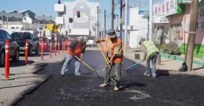 Rehabilitaci�n calzada Cortez