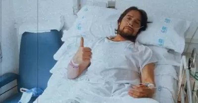 Joaqu�n Cort�s en el hospital