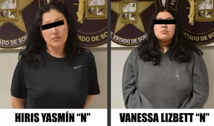 Hiris Yasm�n "N." y Vanessa Lizbett "N."