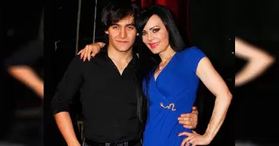 Maribel Guardia y su hijo Juli�n Figueroa