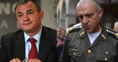 Genaro Garc�a Luna y el general Salvador Cienfuegos