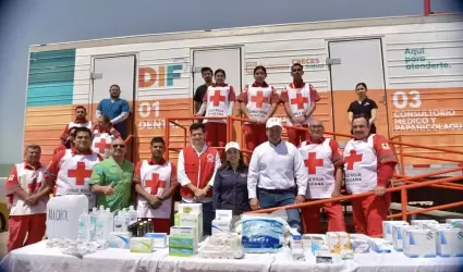 Cruz Roja Hermosillo oper en la Clnica Mvil de DIF en Baha de Kino