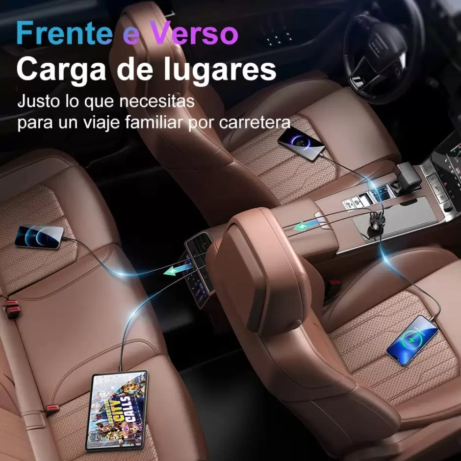 cargador usb para auto