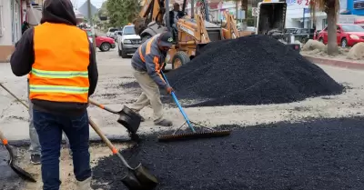 Supervisi�n de bacheo en la Presa Este
