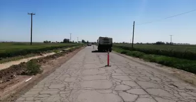 inici� los trabajos de rehabilitaci�n en la Carretera Estatal #64, dentro del va