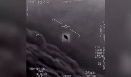 Imagen de un vdeo tomado por pilotos de la Armada de EE UU en abril de 2020