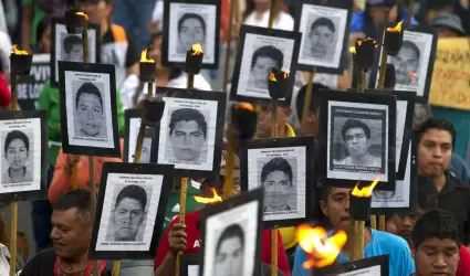 Protesta por la desaparición de los 43 normalistas de Ayotzinapa