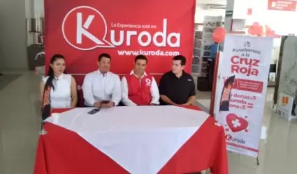 Kuroda lanzó la campaña "Ayudemos a la Cruz Roja".
