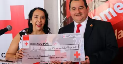 Donativo a la Cruz Roja Mexicana