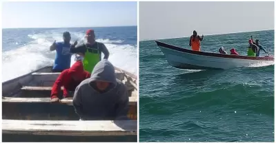 Rescatan a pescadores n�ufragos en Caborca
