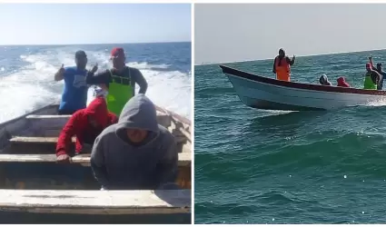 Rescatan a pescadores nufragos en Caborca