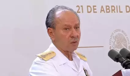 Almirante José Rafael Ojeda Durán, titular de la Secretaría de Marina.