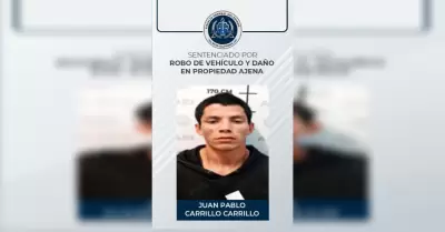 Sujeto detenido por robo de veh�culo y da�o en propiedad ajena