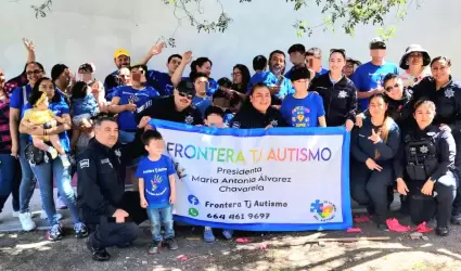 Ni�os de la asociaci�n "Frontera Tj Autismo"