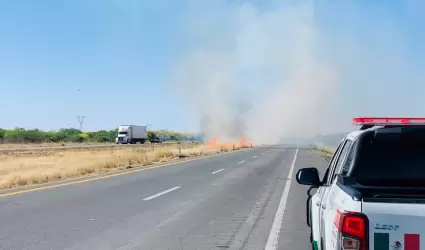 Incendio en carretera Santa Ana-Benjamn Hill