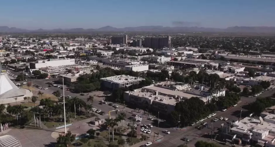 Imagen a�rea de Ciudad Obreg�n, Sonora.