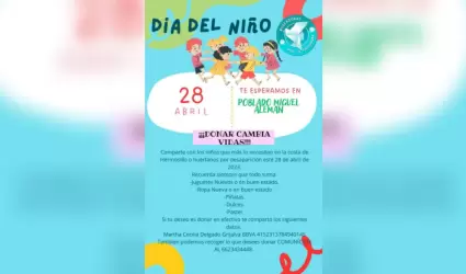Invitaci�n festejo del d�a del ni�o