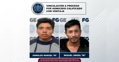 Hombres se�alados de homicidio calificado con ventaja