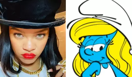 Rihanna prestar su voz a Pitufina.
