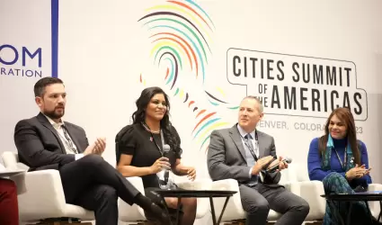 Monserrat Caballero en Cumbre de las Am�ricas
