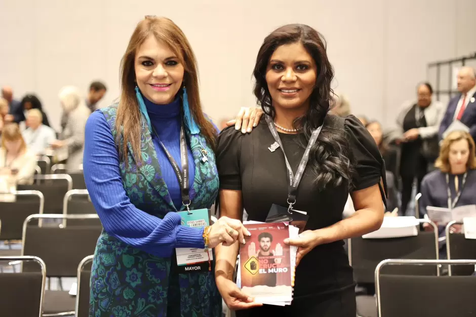 Monserrat Caballero en Cumbre de las Am�ricas