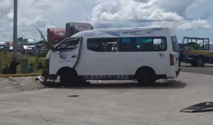 Mujer que capt� el momento en que fue arrollada por una combi