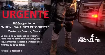 La organizaci�n 1800migrante.com denunci� el secuestro de migrantes en el estado