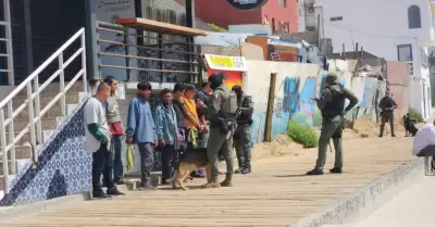 Operativo preventivo en el malecón de Playas de Tijuana