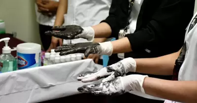 Capacitan a personal mdico de tcnica correcta de sanitizacin de manos