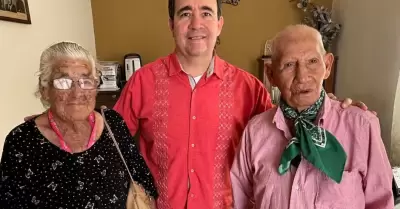 La pareja tiene m�s de 40 a�os de relaci�n.
