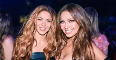 Shakira y Thalía asistieron a los Billboard Mujeres Latinas en la Música.