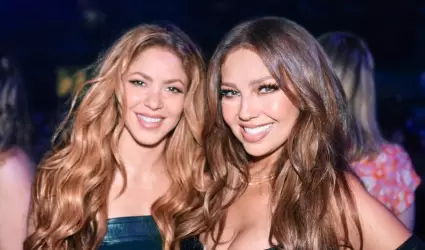 Shakira y Thalía asistieron a los Billboard Mujeres Latinas en la Música.