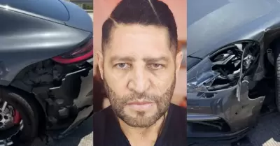 Pancho Barraza tuvo un accidente en la carretera Tepic-Mazatl�n.