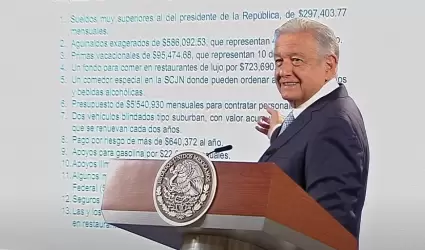 López Obrador critica que los ministros de la SCJN ganen más que él