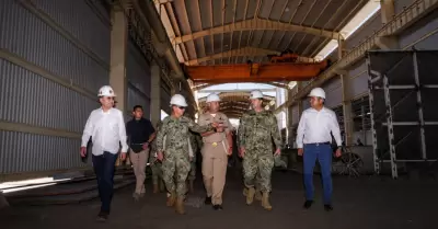 El gobernador Alfonso Durazo acudi a la ciudad de Guaymas para supervisar el av