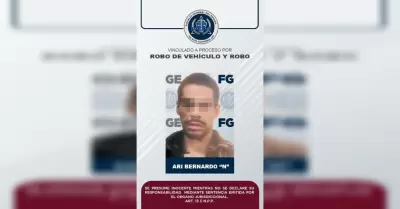 Por robo de veh�culo y robo, sujeto queda en prisi�n preventiva
