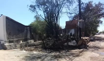El incendio se registr en las calles Facundo Bernal y Sahuaro