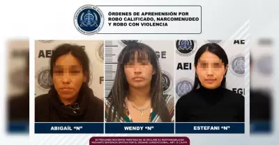 Arrestan a tres mujeres