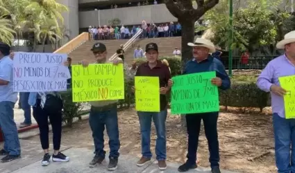 Manifestación de productores de Sinaloa