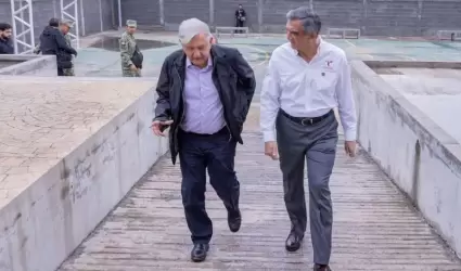 Presidente Andrs Manuel Lpez Obrador con el gobernador de Tamaulipas, Amrico 