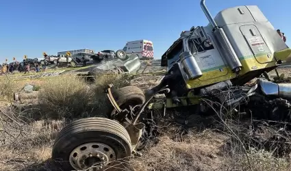 Accidente en la carretera Caborca-Sonoyta
