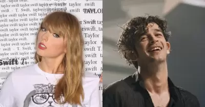 Taylor Swift y Matty Healy fueron captados en Nueva York.