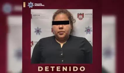 Detenida con arma