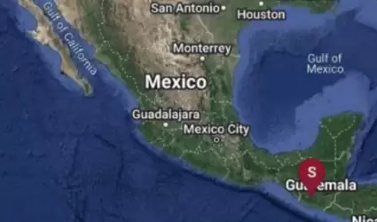 Sismo de magnitud preliminar 6.2 sacude Ciudad Hidalgo, Chiapas
