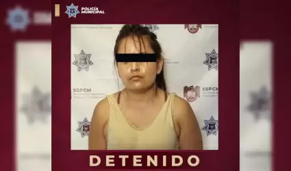 Mujer detenida